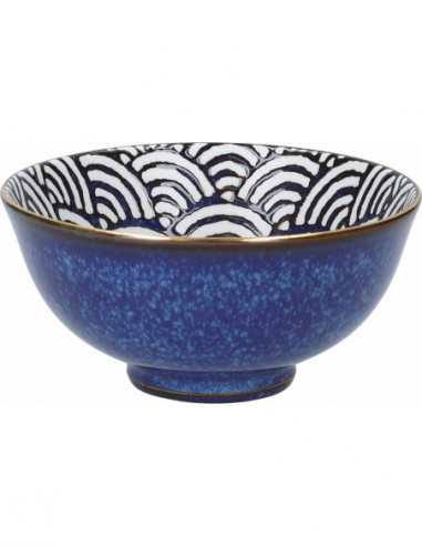 Mikasa MKSATBOWL10G Satori 11.5cm Porcelain Indigo Blue Miso Serve Bowls