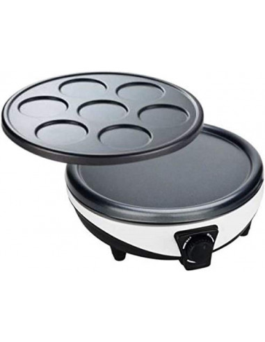 Little Balance 8212 Crêpière 2 en 1 Crêpe et 7 Pancakes 1000 W
