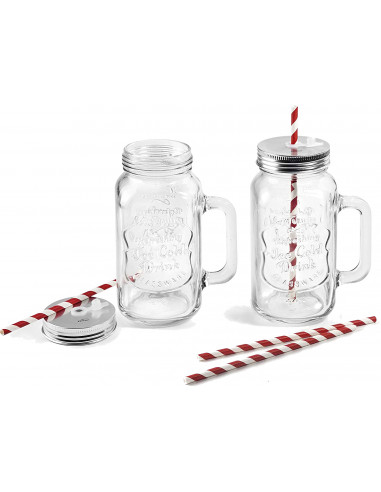 Lacor 69387 Set de 2 pichets en verre